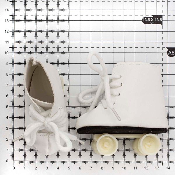 Ботиночки 8х3,5х8см, пара, белый