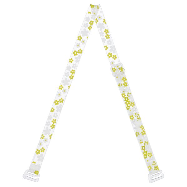 Бретели для бюстгальтера 10 мм, 10 пар, белый/зеленый, Gamma BR-1005