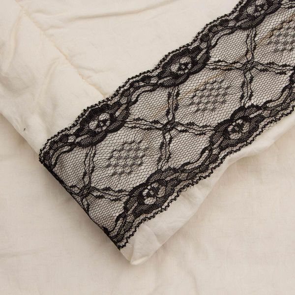 Кружево на сетке 68 мм, 6,8 м, ±4 см, WL-84, черный