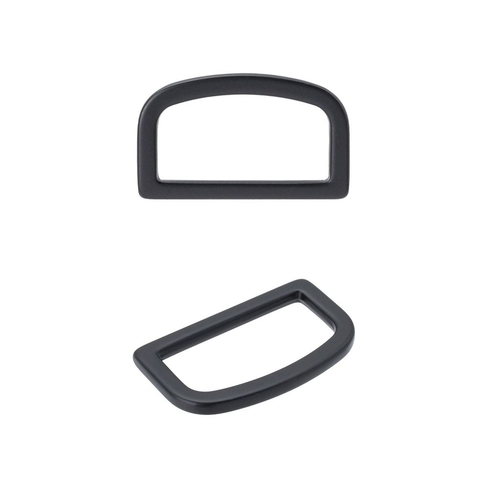 Полукольцо литое металл 20мм (25х15мм), черный матовый, MB2345, 6 шт