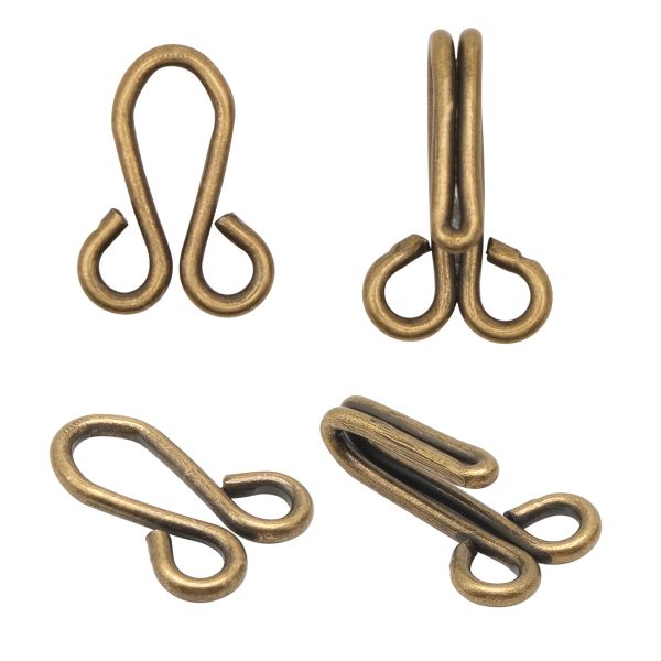 Крючки пришивные 33х12 мм, №10 (латунь), 0300-4107, 200 шт