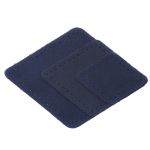 Набор заплаток пришивных из замши, ромб 4х5,6см, 6х8,4см, 8х11,2см, с перфорацией, 3 шт (22 темно-синий), 59405