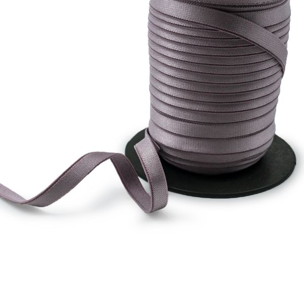 Резинка бельевая (бретелечная) блестящая 10.0 мм / 50 метров, грязно-розовый, ML177.010