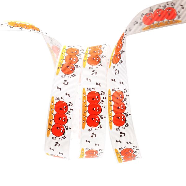 Лента репсовая (в рубчик) PREMIUM Веселый хор 20 мм, 22,5м (029 белый)