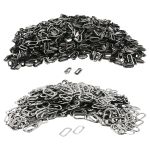 Люверсы металл овальные 24х8 (внутр.), 28х12 (внешн.), металл (≈1000 шт) New Star, чер.никель