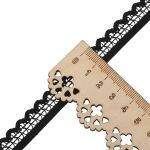 Резинка бельевая (ажурная) 13.5 мм / 50 метров, черный