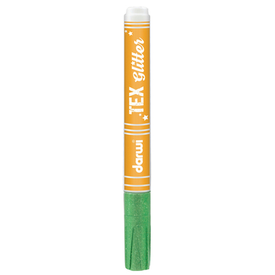 Маркер для ткани Darwi TEX Glitter, 2мм (с блестками) (611 св.зеленый) DA0140013