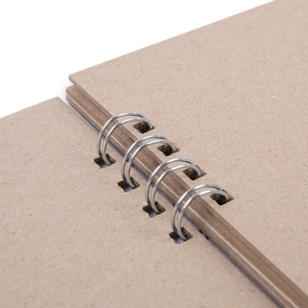 Заготовка для альбома (на пружинке) 1250 г/м², A5 19.8х14 см, 6 л, 01 Серебристая пружина, Mr.Painter ZKL-06