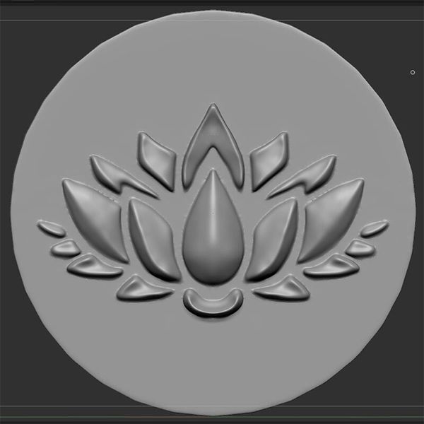 Печать для сургуча Свадебная №3 Индийский лотос 25мм, HappyClay Р-267