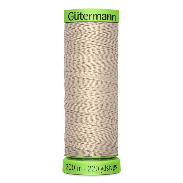 Нитки для тонких тканей Gutermann Extra Fine 150, 200м, 722 св.бежевый, 5 катушек