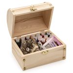 Заготовка для декорирования Шкатулка деревянная Сундучок, сосна/фанера из тополя, 16х11х12см