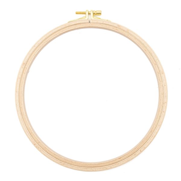 Пяльца круглые буковые, d=190 мм, выс. обода 8 мм, Nurge Hobby, 100-4