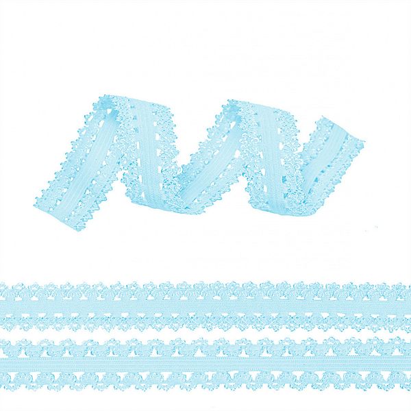 Резинка бельевая (ажурная) 20.0 мм / 100 метров, RB04183 F183 голубой