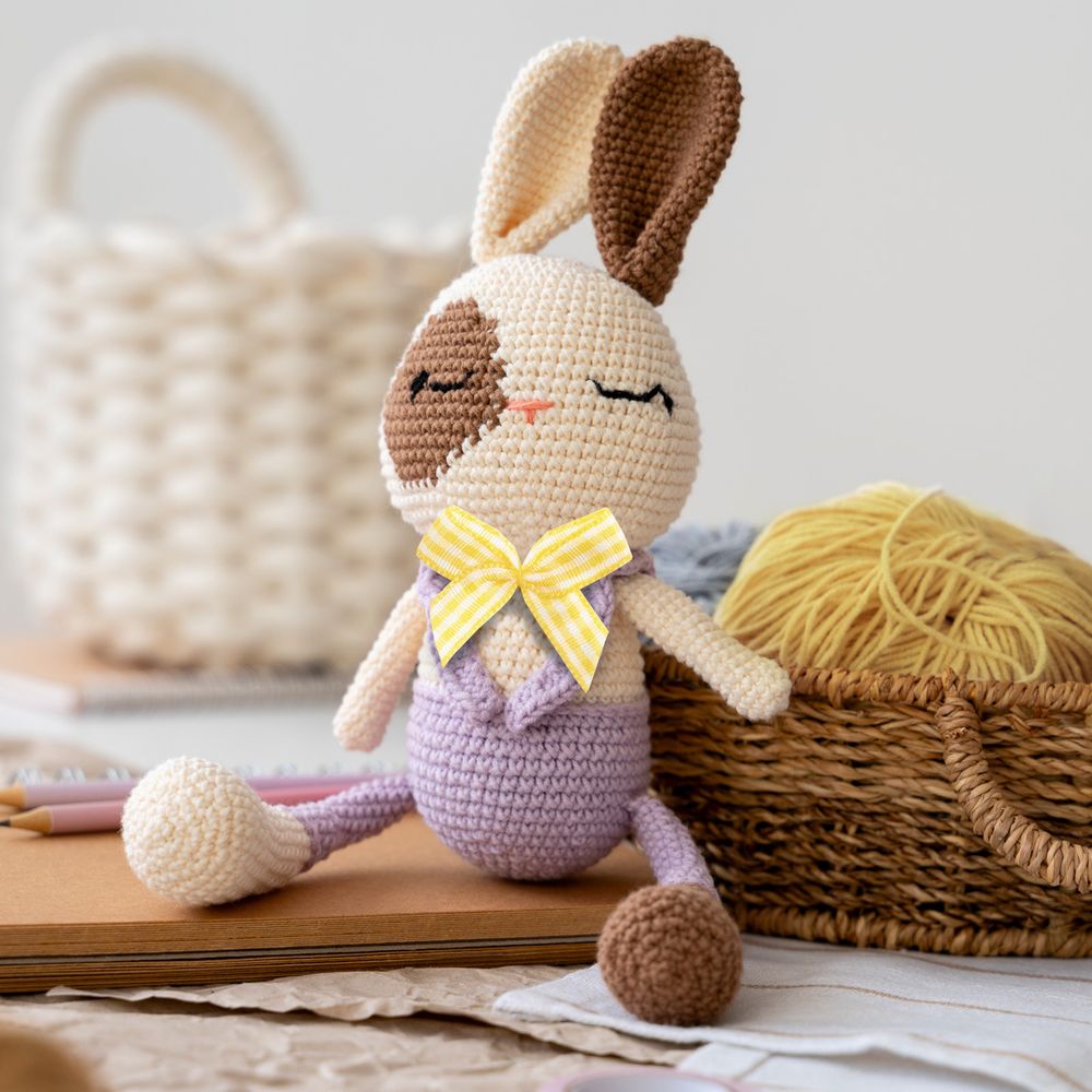 Набор текстильных бантиков, 100 шт, 402 желтый, Annet BDR