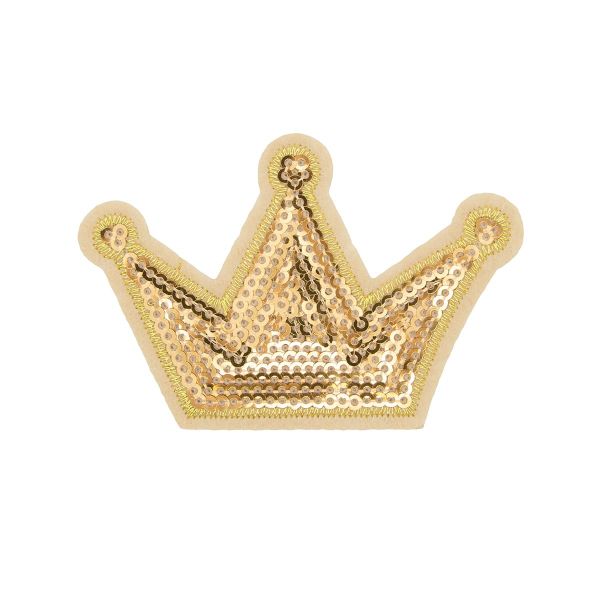 Термоаппликация Корона, золото, 8.2*5.5см, Hobby&Pro