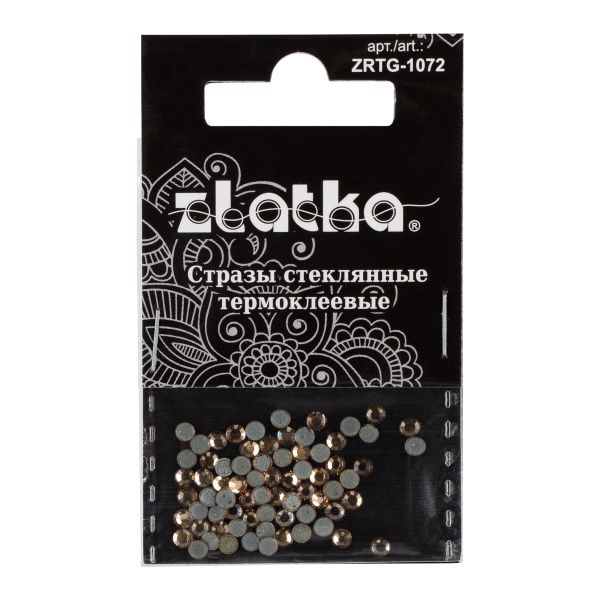 Стразы клеевые стекло 2.7 мм, 360 шт, SS10 №16 желтый (Light Colorado Topaz), Zlatka ZRTG-1072