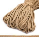 Шнур обувной плетеный ⌀6.0 мм / 100 метров, (диаметр ±1 мм), 014 бежевый