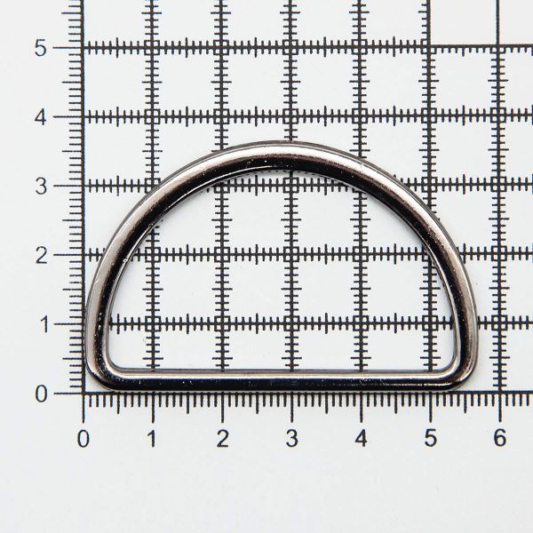 Полукольцо литое металл внутр. 50 мм (внешн. 57х36 мм), 20 шт, цв.черный никель, 819B-037