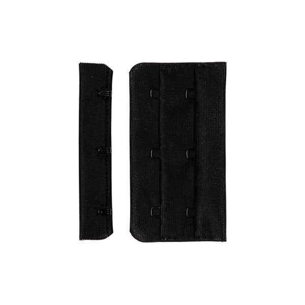 Застежки для бюстгальтера текстильные 75 мм, 50 шт, нейлон, черный, Blitz ZB75-32