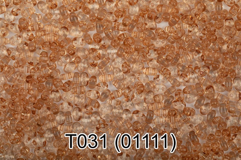 Бисер Gamma Twin 2.5х5 мм, 50 г (10х5 г), T031 кремовый, 01111, 321-96001