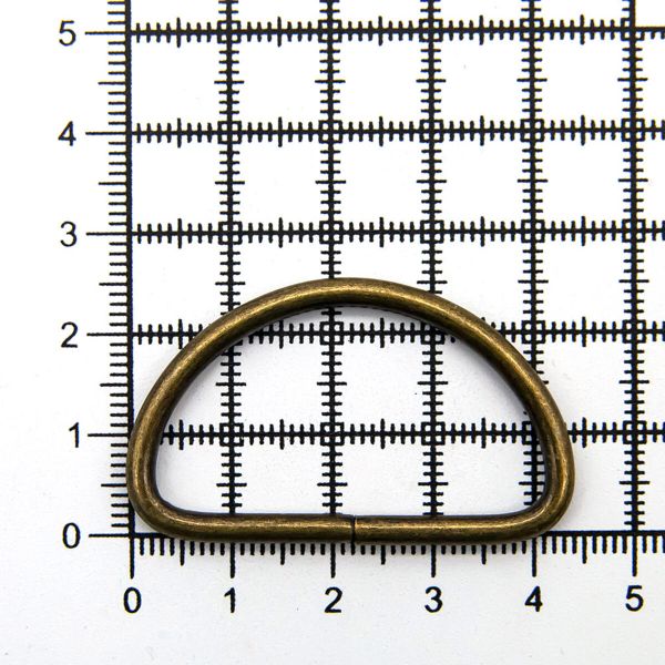 Полукольцо сварное металл внутр. 38 мм (внешн. 44х26 мм, ⌀3 мм), 100 шт, латунь, 816B-116