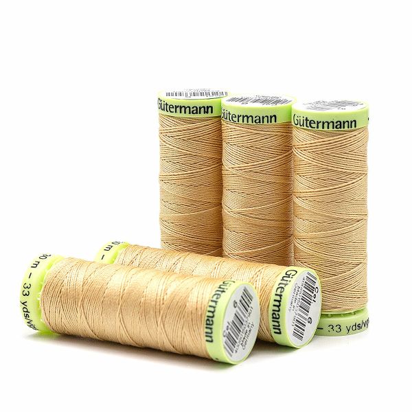 Нитки отделочные Gutermann Top Stitch, 30м, 006 кремово-бежевый, 5 катушек