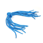 Шнурок для пакетов с крючком вязанный ⌀5 мм, l40см, 07 синий (100шт/50пар)