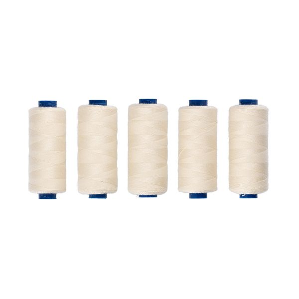 Нитки швейные бытовые Gamma 40/2, 365 м / 5 кат, №126 кремовый