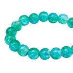 Бусины стекло ⌀8 мм, кракле, 46 шт, Astra&Craft, SY 29 градиент голубой/зеленый, 1301138