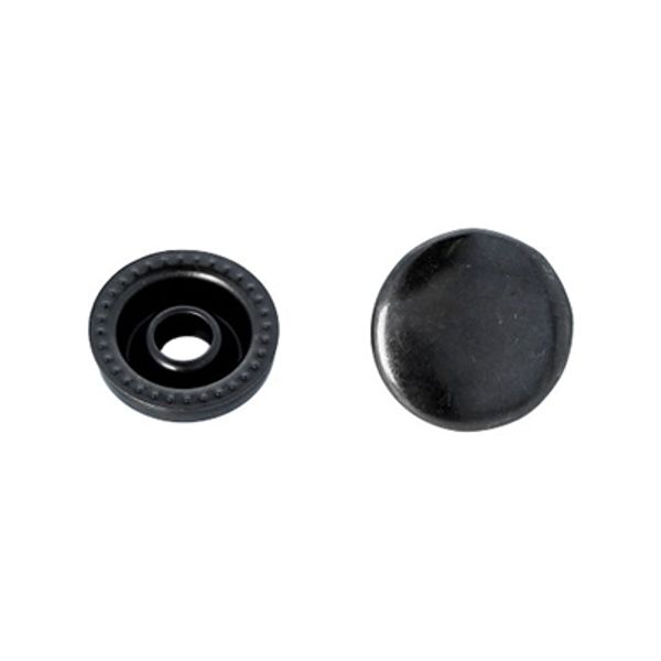 Кнопка Дельта (O-образная) ⌀15.0 мм, 50 шт (5х10 шт), металл, гладкие оксид, Gamma