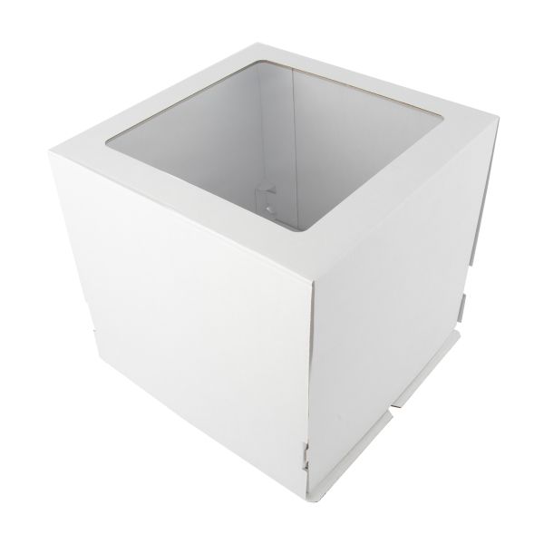 Кондитерская коробка для торта С ОКНОМ, 30.5х30.5х29 см, S-Chief, BFC-050