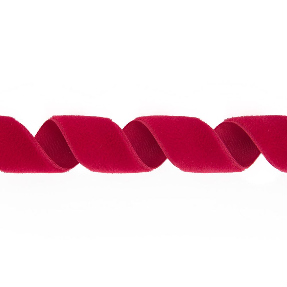 Лента бархатная (тесьма) 19-21.0 мм / 10±0.5 метров, малиновый, Blitz С3513Г17