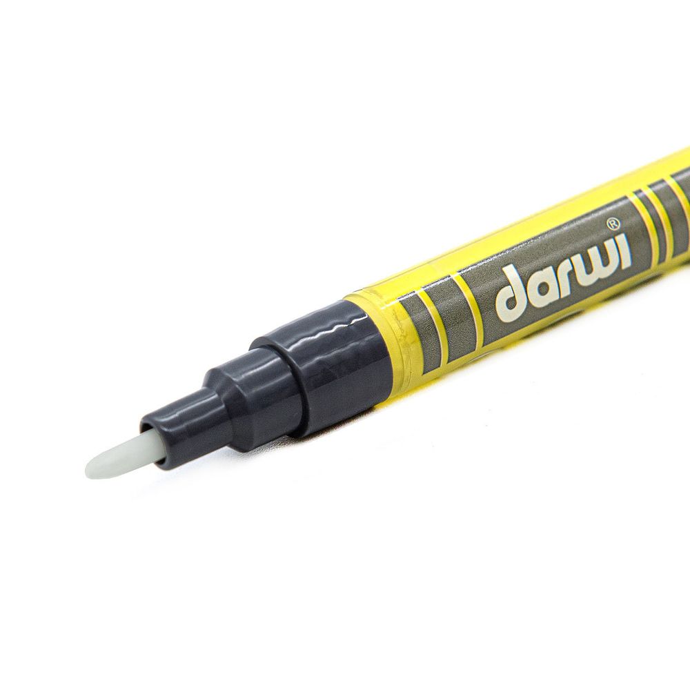 Маркер акриловый Darwi Opak, 1мм, укрывистый, 720 т.желтый