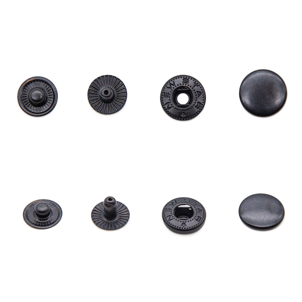 Кнопка Альфа (S-образная) ⌀12.5 мм, сталь, №54 оксид, 144 шт, New Star