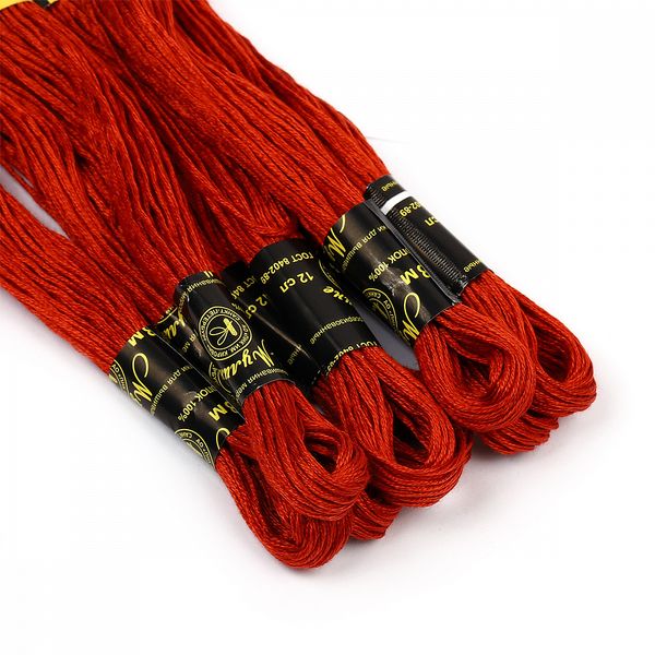 Мулине ПНК им.Кирова цв.9216 т.кирпичный, 24 мотка по 8 метров