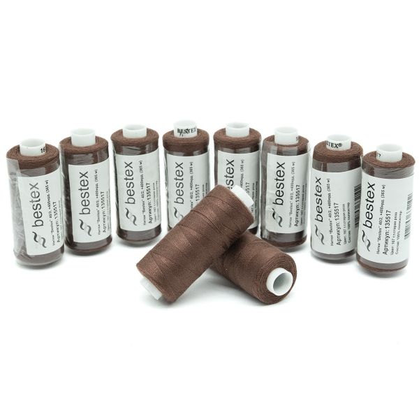Нитки швейные бытовые Bestex 40/2, 365 м (400 ярд) / 10 кат., 167 розовое дерево