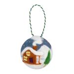 Набор для валяния Miadolla WT-0221, Елочная игрушка Зимняя сказка, 6 см