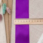 Лента атласная 1-сторонняя 50.0 мм / 22.86±1 метров, 171 т. фиолетовый, Globus