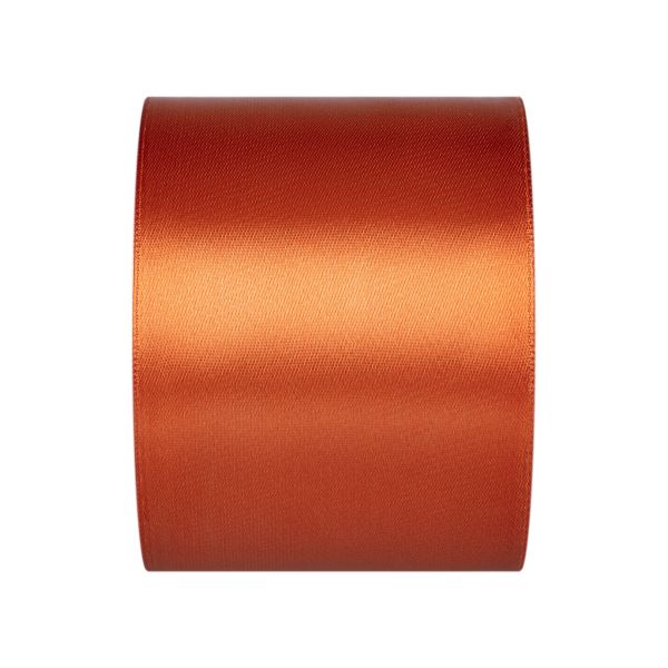 Лента атласная 1-сторонняя 75.0 мм / 33±2 метра, 149 рыжий, Gamma