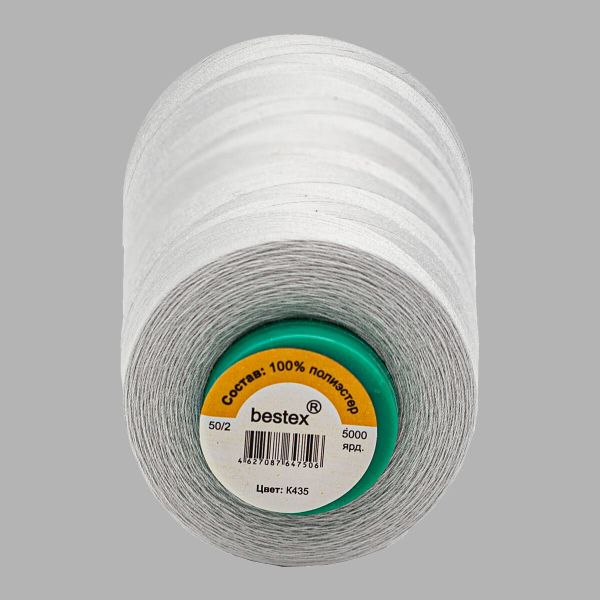 Нитки универсальные Bestex 50/2, 4570 м (5000 ярд) / 1 кат., К435