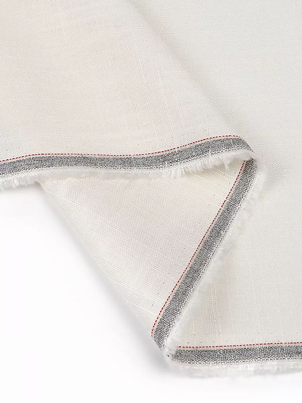 Льняная ткань 190 г/м², 140 см / 2 метра, TBY.Li.1002.01, 01 теплый белый