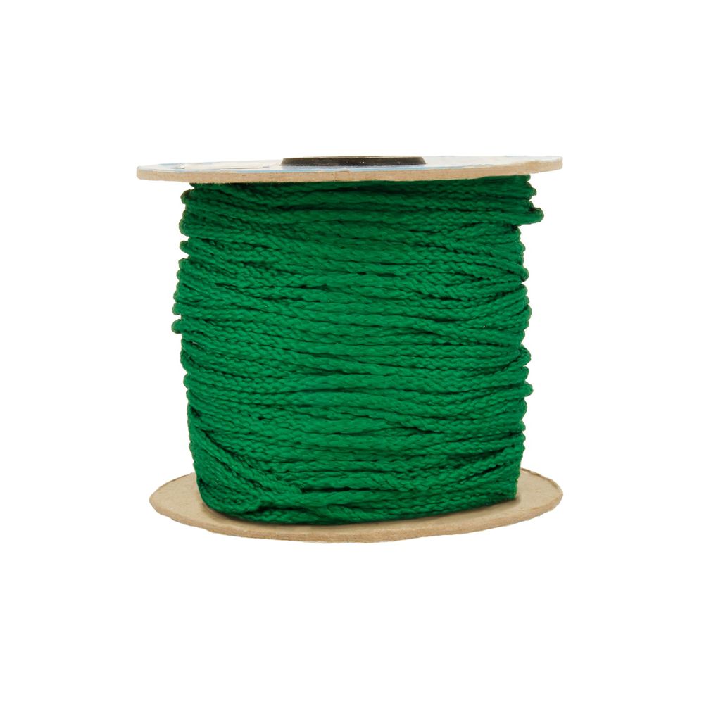 Шнур круглый п/э плетеный 3.5-4 мм, 100 м, крупн. плетение, 223 зеленый, Gamma В-035 Шнур круглый п/э плетеный 3.5-4 мм, 100 м, крупн. плетение, 223 зеленый, Gamma В-035