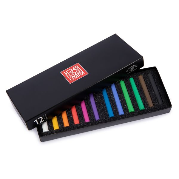 Пастель художественная 12 цв, Аква-колор