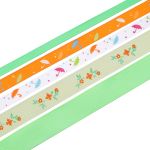 Набор репсовых лент, 5 шт, 45 м (2 шт по 18 м и 3 шт по 3 м), цвет салатовый