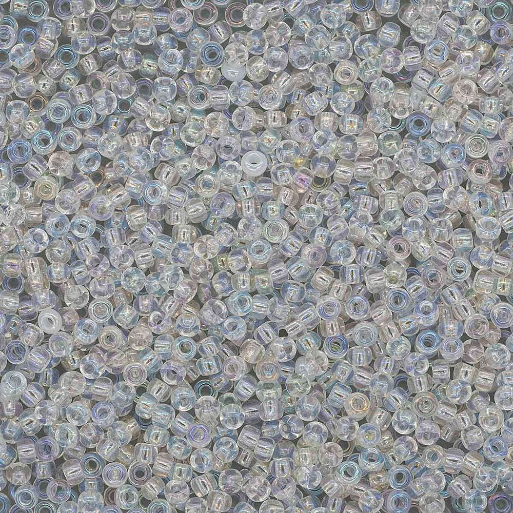 Бисер Preciosa прозрачный с радужным покрытием 10/0 (2.3 мм), 100 г (5х20 г), цв. 58205