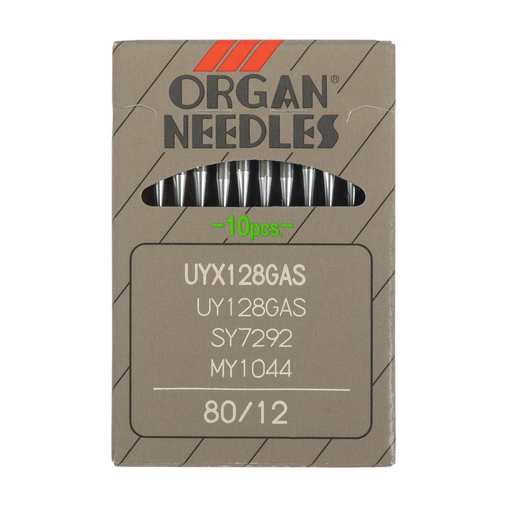 Иглы для промышленных швейных машин Organ UYх128 GAS 10 шт, 080