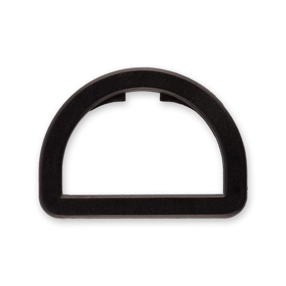 Полукольцо пластик 32 мм, 100 шт, черный, Gamma DRD002