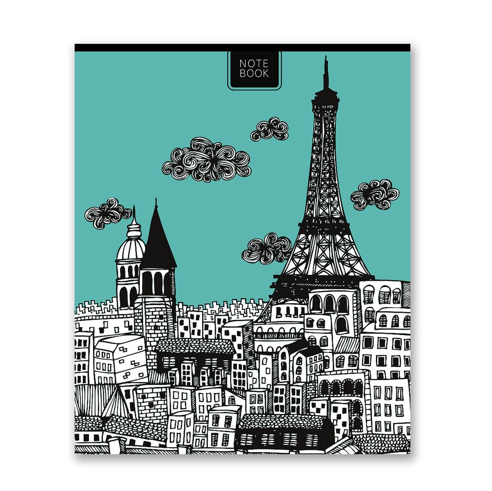 Бизнес-блокнот, глянцевая ламинация, A5+ 80 л. 18 шт, клетка, График-сити 000420, Светоч 80ББТ5_3_5_1