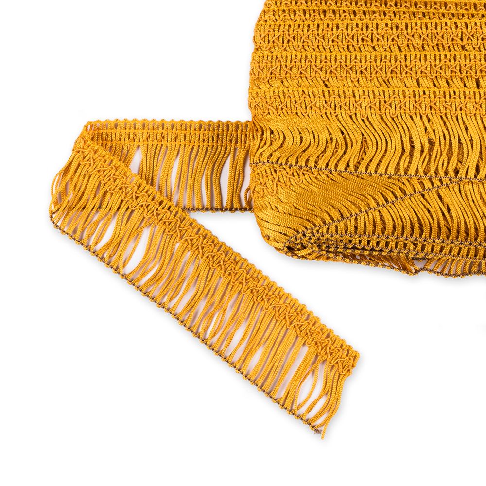 Бахрома отделочная 35.0 мм / 16 метров, 188 св. охра, Gamma А-08