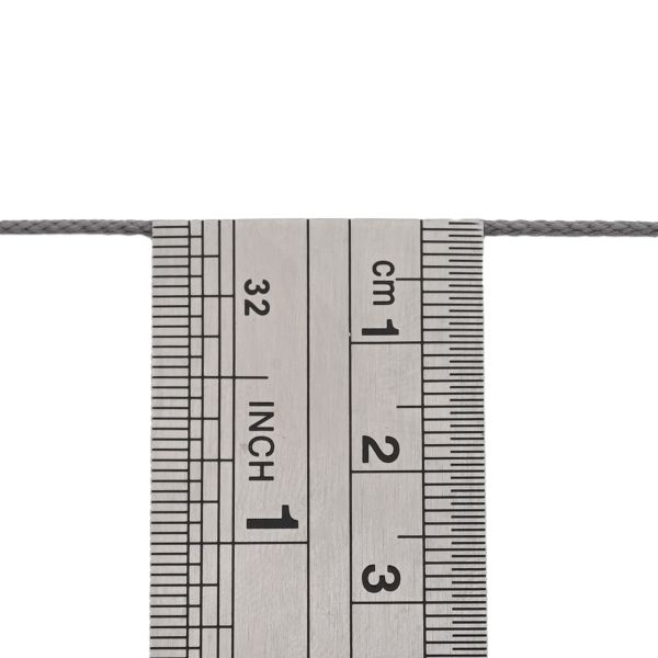 Шнур плетеный ⌀1.5 мм / 100 метров, 012 серый